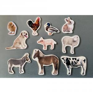 Set animales de granja magnéticos 10 piezas