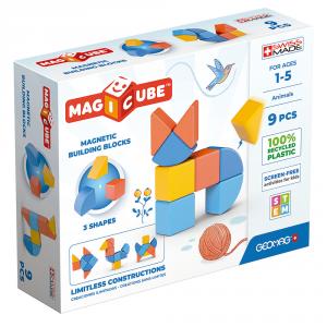 Construcción magnética Magicube animales (9 piezas)