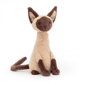 Peluche gato siamés Iris 27cm.