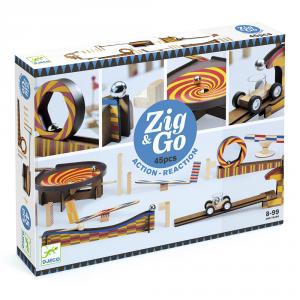Construcción Zig and Go reacción en cadena Wroom 45 piezas