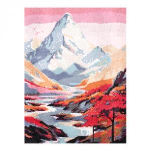 Cuadro mosaico con diamantes montaña 30x40cm Diamond painting