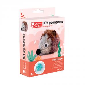 Set DIY para crear con pompones erizo