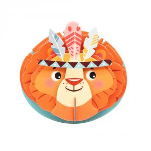 Set maqueta león 3D para colgar