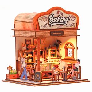 Maqueta madera 3D Bakehouse con luz