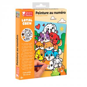 Set pintar por números perros
