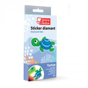 Set mosaico con diamantes adhesivos Tortuga