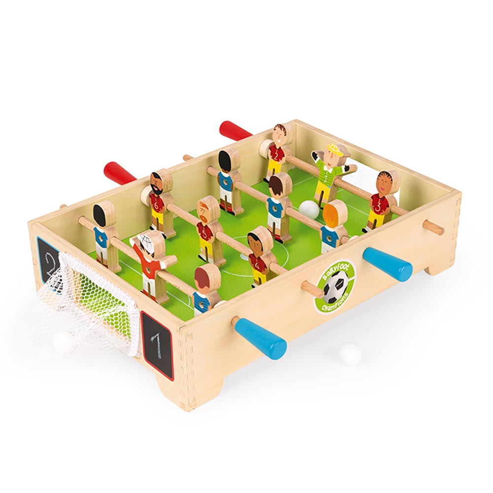 Futbolín Juego de mesa, juego de fútbol de madera Juego familiar para niños  Juguete educativo