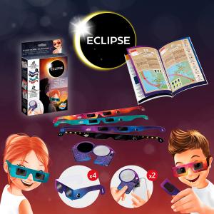 Set gafas adulto y niño eclipse solar