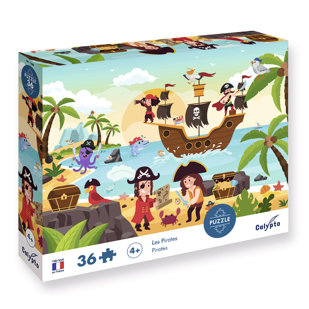 Puzzle piratas 36 piezas Calypto