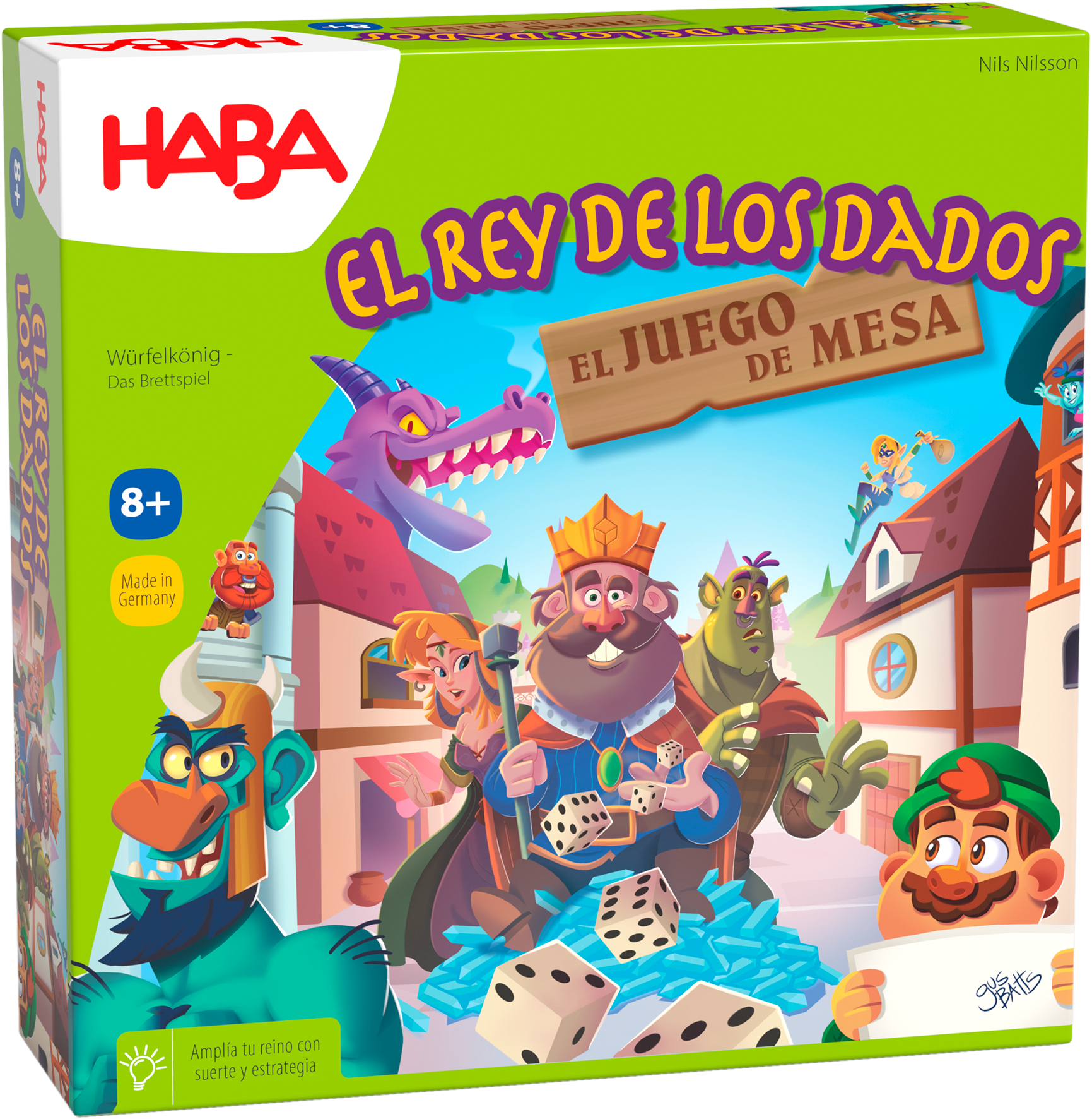 EL REY DE LOS DADOS - JUEGO DE MESA. HABA. Juegos de estrategia. Baobab  Aprender Jugando