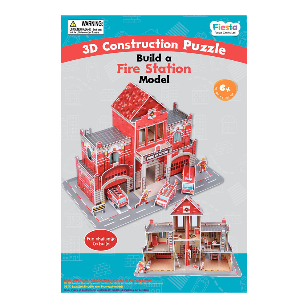 Construcción 3D estación de bomberos