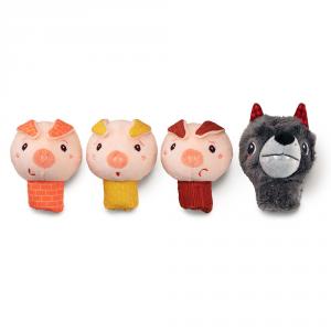 Set marionetas dedo Los Tres Cerditos