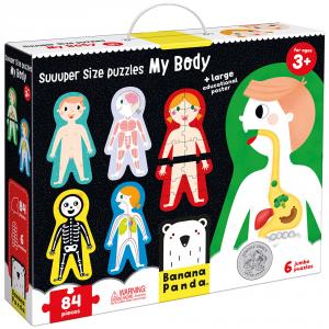 6 puzzles XXL El cuerpo humano 84 pzas.