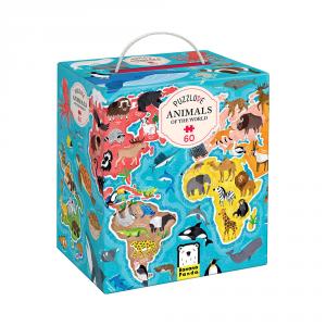 Puzzle animales del mundo 60 pzas Puzzlove