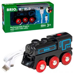 Locomotora recargable con mini cable USB