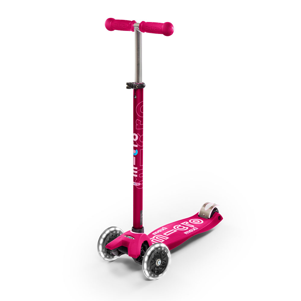 Patinete maxi Micro Deluxe LED rosa :: Micro :: Juguetes :: Dideco