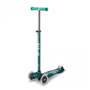 Patinete Maxi Micro Deluxe Eco Led verde