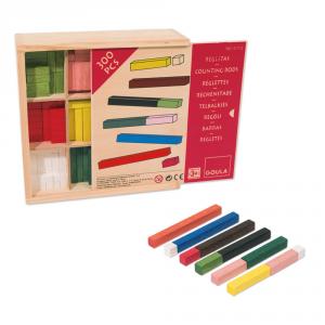 Caja de regletas de madera 300 unidades