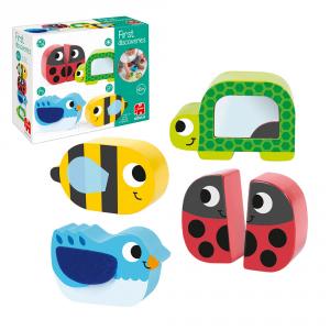 Set 4 animales madera Primeros Descubrimientos