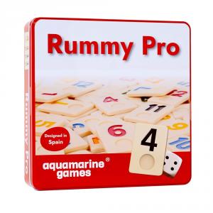 Rummy Pro 2 a 4 jugadores con caja de metal
