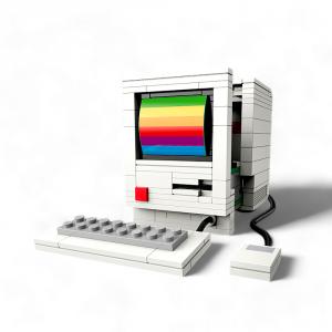 DIY miniatura ordenador vintage Madnesstoys bricks 274 piezas