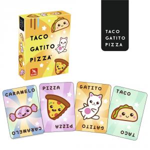 Juego de cartas Taco, Gatito, Pizza.