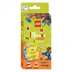 Lego Recreate animales construcción tarjetas con actividades