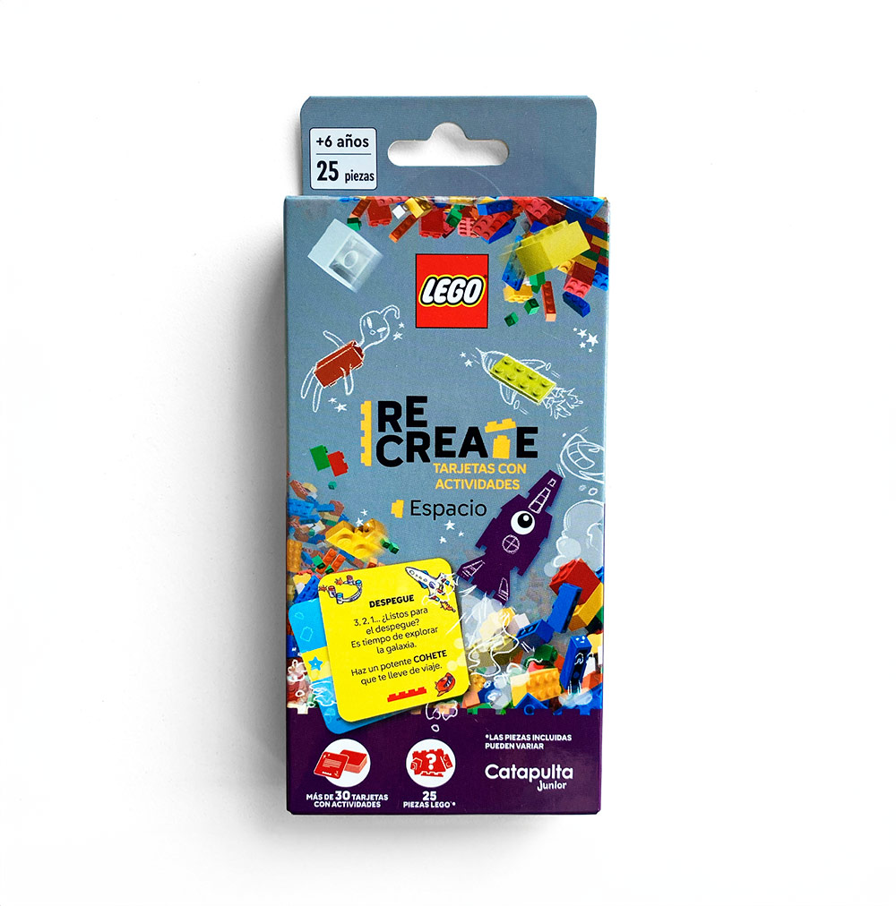 Lego Recreate Espacio, construcción tarjetas con actividades