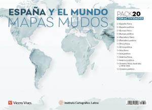 PACK 20 MAPAS MUDOS CON ACTIVIDADES