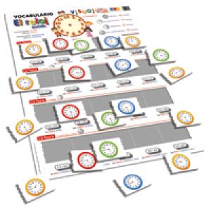 LAMINA VISUAL PUZZLE RELOJ