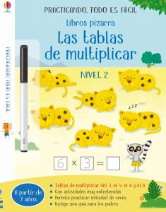 Libros pizarra - Las tablas de multiplicar NIVEL 2