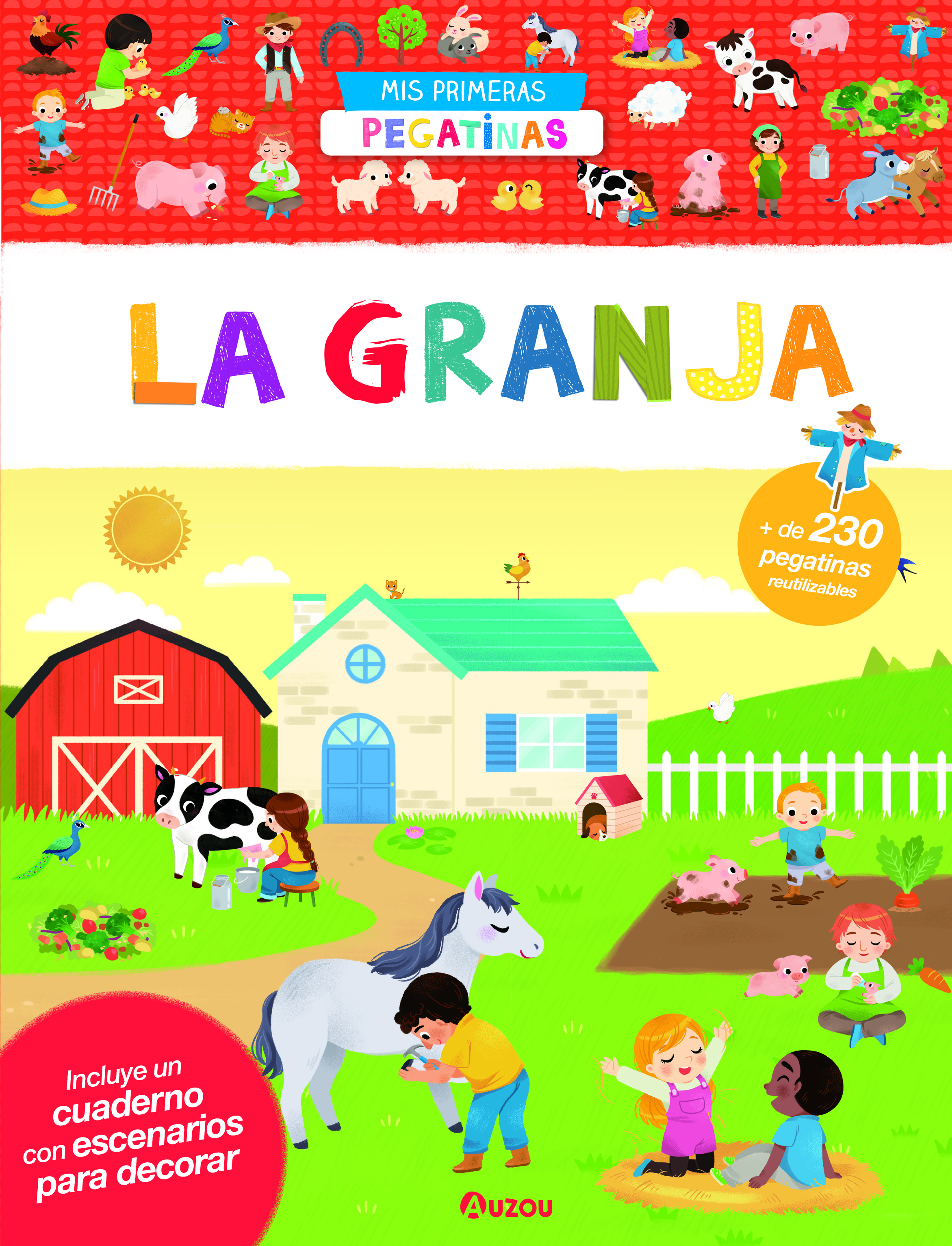 Mi primer libro de pegatinas. La granja :: VARIOS AUTORES :: Auzou Editions  EspaÑa :: Libros :: Dideco