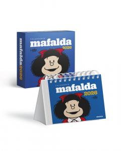 Mafalda 2026, Calendario Escritorio Azul CON CAJA