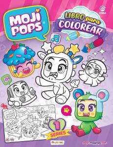 Libro para colorear Moji Pops Series 1 - España