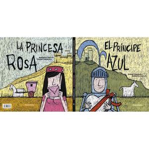 El príncipe azul. La princesa rosa.