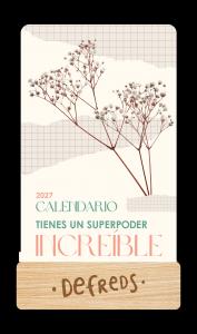 Calendario mesa de tarjetas 2027 - Defreds