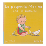 La pequeña Marina ama a los animales