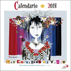 Calendario de pared 2018. Las emociones del viaje