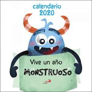 Calendario de pared Vive un año monstruoso 2020