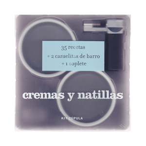 CREMAS Y NATILLAS  (35 recetas PluS 2 cazuelitas  de barro PluS un soplete)