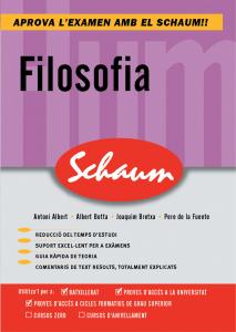 Filosofa. Comentarios Texto. Schaum (Cataln)