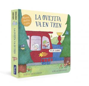 La ovejita va en tren (La ovejita que vino a cenar. Libro de cartón con mecanism