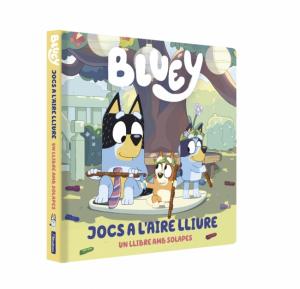 Bluey. Llibre de cartró amb solapes - Joc a l aire lliure