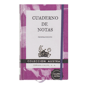 Cuaderno de notas violeta 11,2x17,4cm