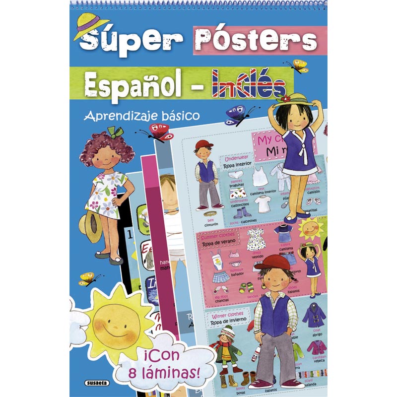 Super Pósters Español-Inglés. Aprendizaje básico