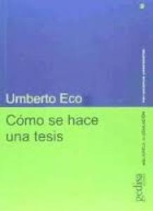 Cómo se hace una tesis