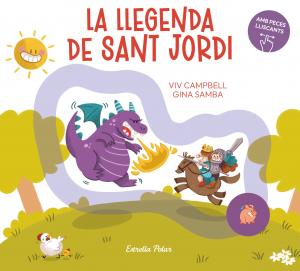 La llegenda de Sant Jordi amb peces lliscants