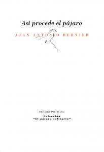 Así procede el pájaro