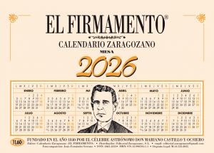 CALENDARIO MESA ZARAGOZANO 2026