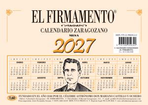 Calendario mesa Zaragozano 2027
